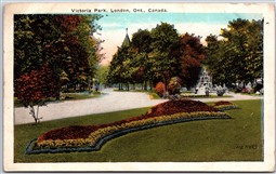 Postcard London Ontario c1920s Victoria Park Middlesex County