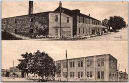Postcard Oshawa Ontario c1910s Dual View Canning Co. & Malleable Iron Co.