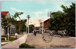Postcard Sutton Quebec c1910 Main Street RPO Cancel Masonville & Montreal