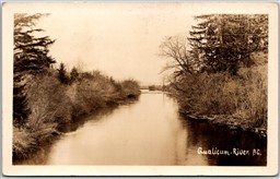 RPPC Qualicum British Columbia c1910s Scenic River View Vancouver Island