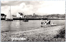 Postcard RPPC c1963 Mudeford United Kingdom The Run Boats Dorset