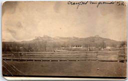 Postcard RPPC c1920 Crawford Nebraska View of Fair Grounds Dawes County *as is*