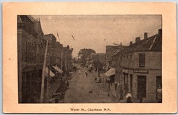 Postcard Chatham New Brunswick c1910s Water Street Northumberland County