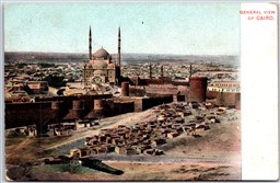 Postcard Egypt c1910s General View of Cairo Islamic Architecture Mosque