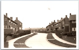 Postcard RPPC Greens Norton England Residential View East Midlands