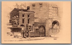 Postcard UK c1920s University of Liverpool Accomodation Veterinary Department