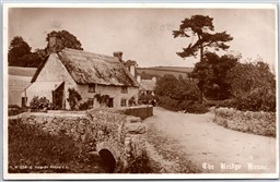 Postcard RPPC c1912 The Bridge House Posted from Leicester by Rotary Photo