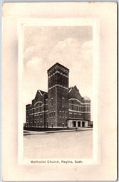 Postcard Regina Saskatchewan c1910s Methodist Church by Warwick