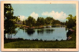 Postcard Guelph Ontario c1940s A Corner Of The Lake Ontario Reformatory by PECO