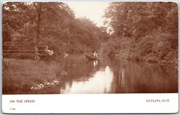 Postcard Guelph Ontario c1909 On The Speed Split Ring Bailieboro by Warwick