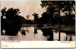Postcard Guelph Ontario c1907 On The Speed Split Ring Salem ONT by Warwick