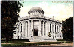 Postcard Guelph Ontario c1910s Public Library Wellington County by A. B. Petrie