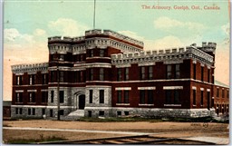 Postcard Guelph Ontario c1912 The Armoury Wellington County Valentines