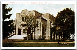 Postcard Guelph Ontario c1920s Memorial Hall OAC Wellington County