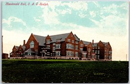 Postcard Guelph Ontario c1910s MacDonald Hall OAC Wellington Co. by Waters Bros