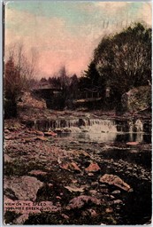 Postcard Guelph Ontario c1911 View On The Speed Goldie's Creek by Warwick