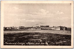 Postcard Guelph Ontario Macdonald College OAC Stables and Barns by Heliotype