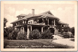 Postcard Guelph Ontario Macdonald College OAC Teachers Residence by Heliotype