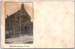 Postcard Norval Ontario c1907 Methodist Church RARE Split Ring Snelgrove ONT