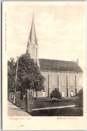 Postcard Orangeville Ontario c1910s Methodist Church Dufferin County