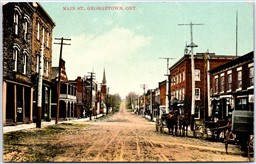Postcard Georgetown Ontario c1909 Main Street Halton Region by G. A. Ramsden