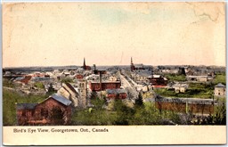 Postcard Georgetown Ontario c1912 Birds Eye View Halton Region
