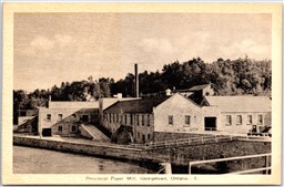 Postcard Georgetown Ontario c1930s Provincial Paper Mill Halton Region