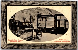 Postcard Georgetown Ontario c1910s Hotel Bennett Rotunda A. Sachs prop. Halton