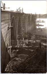 Lof of 2 RPPC Fredericia Denmark Old Little Belt Bridge Construction Build