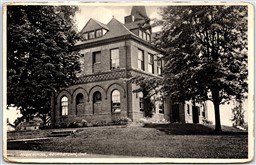Postcard Georgetown Ontario c1920s High School Halton Region by Rumsey