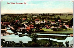 Postcard Georgetown Ontario c1911 Scenic View of Glen William Split Ring Cancel