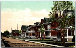 Postcard Brampton Ontario c1921 Wellington Street Peel Region