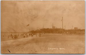 Postcard RPPC c1910s Chicago Illinois Calumet Park Bathers by H. N. Beardsley