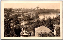 Postcard RPPC c1910s Edmonton Alberta Birds Eye View of Town *as is*