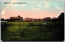 Postcard Brampton Ontario c1910s Rosalea Athletic Park Peel Region *as is*