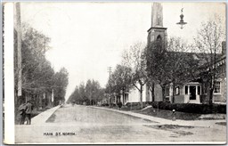 Postcard Brampton Ontario c1907 Main St. North Split Ring Cancel York Mills