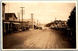 RPPC San Juan Islands Washington c1935 Friday Harbor Street View Meat Markets