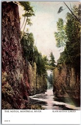 Postcard Ontario The Notch Montreal River Scenic View Typo, its Timiskaming