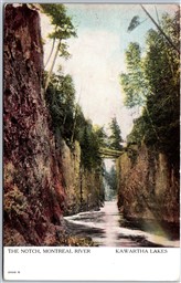 Postcard Ontario The Notch Montreal River Scenic View Typo, its Timiskaming B