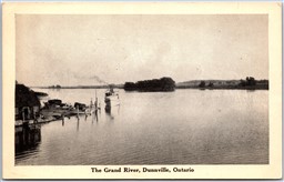 Postcard Dunnville Ontario The Grand River Haldimand County by F. H. Leslie