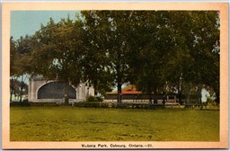 Postcard Cobourg Ontario Victoria Park Bandshell Northumberland County by PECO
