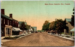 Postcard Oakville Ontario c1910s Main Street Halton Region by Valentines