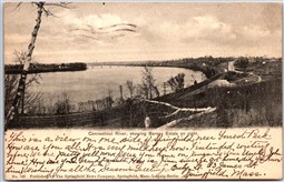 Postcard Springfield Massachusetts c1905 Connecticut River Showing Barney Estate