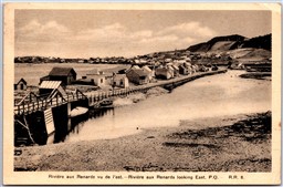 Postcard Riviere aux Renards Quebec c1937 Looking East Vu de L'est *as is*