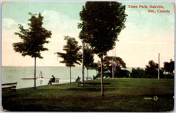 Postcard Oakville Ontario c1910s Town Park Scenic View Halton Region *as is*
