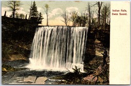 Postcard Owen Sound Ontario c1907 Indian Falls Scenic View Grey County