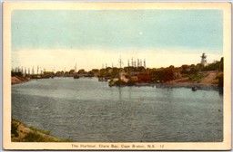 Postcard Cape Breton Nova Scotia The Harbour Glace Bay Scenic View by PECO