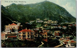 Postcard Hong Kong China c1910s Scenic View of the Peak