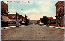 Postcard Creemore Ontario c1912 Main Street Looking North by C. W. Bradley