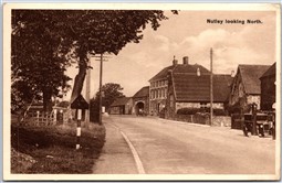 Postcard Nutley United Kingdom Looking North Gas Pumps Old Cars High Street A22